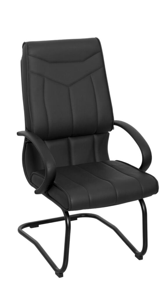 Cód.: 5.218 - Cadeira LUNA Interlocutor SKIpreto e braço preto