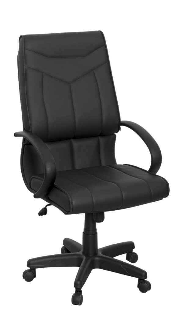 Cód.: 5.216 - Cadeira LUNA Diretor base Preto, braço Preto, com Relax